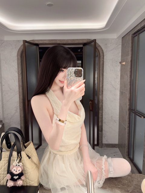 Eva Junjun Jiang Pure Sweet and Versatile Lace-up Three-layer Mesh Cake Puffy Skirt Women's Ballet Style Half-Both Short Skirt
