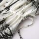 Ink printing waist-hugging strap buckle chiffon age-reducing shirt summer large size loose belly-covering short-sleeved versatile top