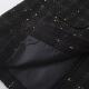 Spring and autumn new mid -length sleeveless suit horse clip large size fat MM small incense wind rough flower grid vest jacket