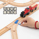Leku San Rail, Wooden Wood Made Block Wood Train Rail Accessories DIY assembly toy set is compatible with BRIO