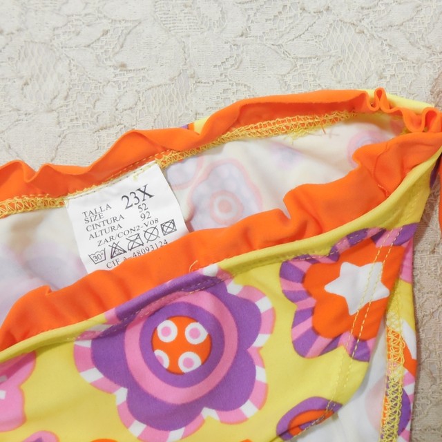 dudu girl swimming trunks k702 cute fashion beach hot spring swimsuit 3-7 year old flower triangle bikini
