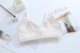 New student large size thin sponge lingerie fat girl no wire comfort bra full cotton set-up girl bra summer
