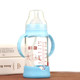 Glass bottle newborn baby big baby straw wide diameter anti-fall resistant explosion-proof anti-bloating silicone pacifier