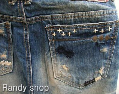 Korean purchasing agent LOLITA women's summer hip-pack half-body denim skirt pure cotton casual old embroidered short skirt without lining