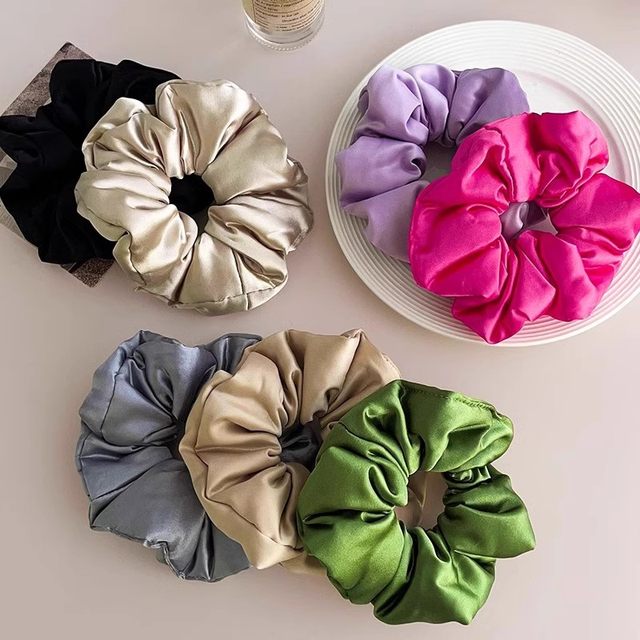 Large intestine hair ring for women 2025 new high-end retro sleep headband hair rubber band pillow hair rope hair accessories