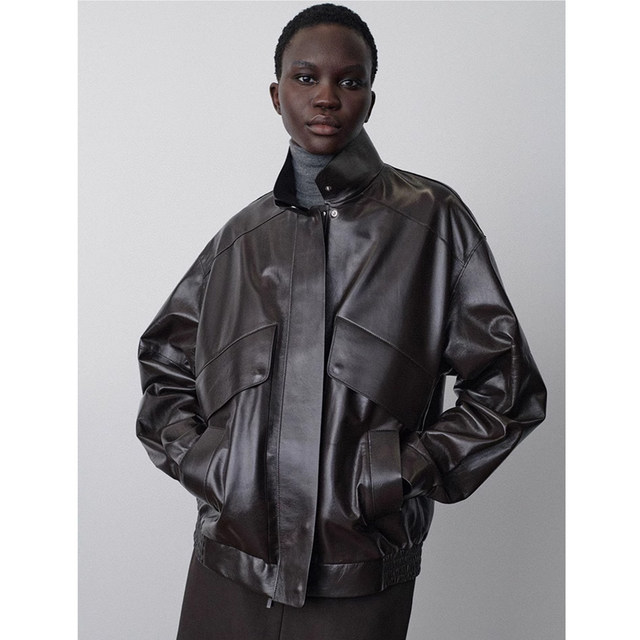【soerte】Stand collar fake mouton jacket soerte】Stand collar fake mouton jacket