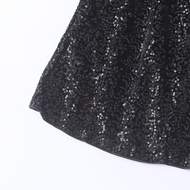 
Gold velvet sleeveless top, autumn new foreign trade women's clothing, versatile, western-style waistband, shoulder pads, sequined vest 18951