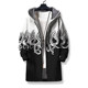 Cthulhu Myth Game Trench Coats Around Men's and Women's Trendy Brand Clothes Octopus The same hooded jacket with velvet and thickened