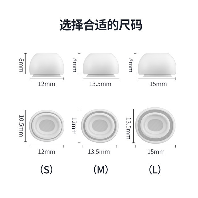 Suitable for Apple airpodspro earbuds airpodspro2 generation ear cap wireless Bluetooth earphone box protective cover pro second generation non-slip earbud cap original replacement earbud cover silicone