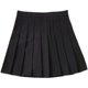 Pleated skirt with large size high waist college style versatile skirt summer fat MM student slim and anti-exposure A-line short skirt
