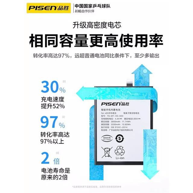 
Pinsheng is suitable for vivoX60 battery s9 mobile phone iqooneo5/8 mobile phone x80/x27/x90 original Z3/s6/S7/x21/x23 Symphony X30/x50/neo6se for neo7 neo8