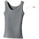 Summer pure cotton camisole women's large size inner slim fit breast-reducing bottoming shirt threaded wide sleeveless top