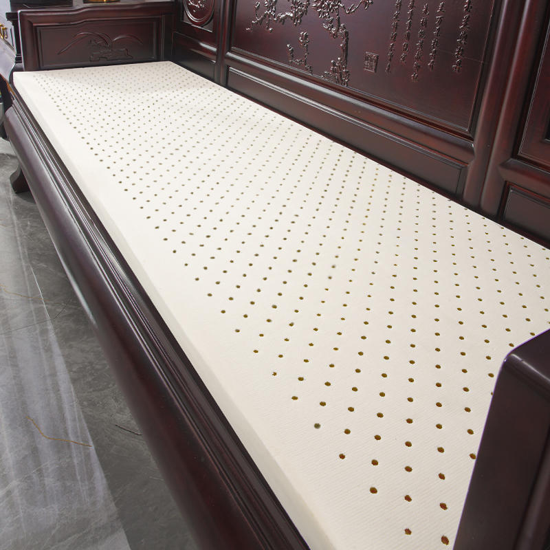 乳胶沙发垫新中式红木沙发坐垫罗汉床实木套罩防滑椰棕垫家具定制