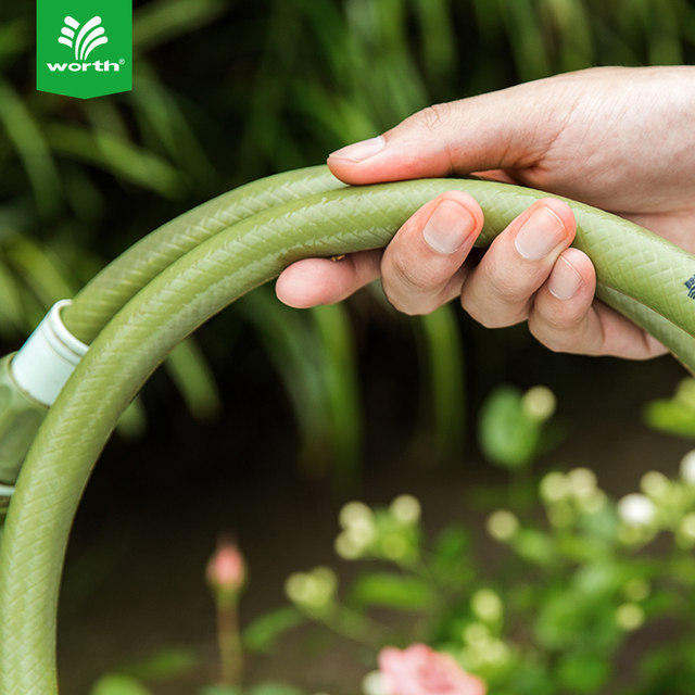 Worschworth gardening PVC water pipe hose watering flowers, car washing, watering vegetables, ultra-thick explosion-proof water pipe four-point