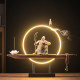 Chinese Zen backflow incense burner Guan Gongwu God of Wealth Guan Erye Guan Yu attracts wealth aromatherapy burner desktop office lamp ornaments