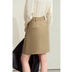Amii2025 summer new style old money style commuting anti-wrinkle-free skirt for women small A-line skirt suit skirt