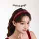 DODOGOGO leather style headband red daily wear headband women's fashion high skull new headwear