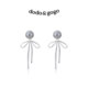 DODOGO Bow Pearl Earrings for Women Small Flavor Style Earrings High-end 2025 New Earrings Slimming Earrings
