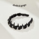 DODOGOGO high-end zircon pearl winding with toothed hairband fashionable exquisite versatile hair card temperament hair accessories