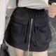European products 2025 spring and summer new zipper large pocket pocket skirt for women loose versatile fashion hip-pack sports skirt
