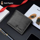 Hush Puppies Men's Wallet Short Genuine Leather Thin Card Holder Cowhide Driver's License Coin Purse Men's Multi-Card Slot Ticket Holder