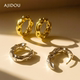 ajidou Ajidou Earrings Women's Trendy Cool Earrings New Earrings European and American Design Niche Gold Earrings Earrings