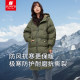 Junyu outdoor down jacket female over -knee long thick winter fashion connected hooded goose down jacket SC64032

