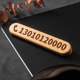 Black walnut wooden temporary parking number plate mobile phone mobile license plate car ornaments car car moving card