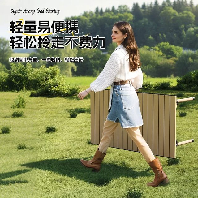 
Outdoor folding table camping table chairs portable small table egg roll table picnic table picnic barbecue table simple stall