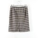 New Japanese style commuting versatile rear invisible zipper high waist slim short skirt for women plaid fashion straight skirt