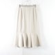New Japanese style commuting versatile rear invisible zipper high waist slim mid-length skirt for women solid color fashionable fishtail skirt