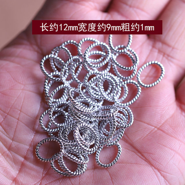 Tibetan silver twist single circle, open circle and closed circle, DIY bracelet and necklace connecting ring, homemade earring material
