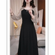 Dignified and elegant rich wife long-sleeved dress for women 2025 autumn clothes new temperament and fashionable mother slim long skirt