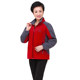 Middle-aged and elderly fleece jacket outdoor warm clothing middle-aged mother autumn and winter fleece sweatshirt elderly top women
