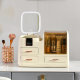Cosmetic storage box desktop high-end 2025 new large-capacity dressing table skin care products storage rack with mirror