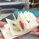 
Handmade fish and beans notebook card paper mini small portable high-value color PU pocket notebook painting notebook graffiti notebook