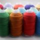 Tibetan hand-rubbing cotton thread large roll 1.0mm hand-woven Buddhist beads and cultural bracelet multi-color woven wear-resistant jewelry rope