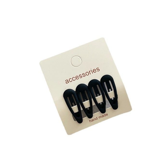 Small cute cream color mini water drop BB clip bang clip Korean style children's hair clip broken hair bang clip