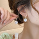 Camellia earrings for women with niche light luxury temperament high-end earrings 2025 new popular unique earrings earrings