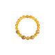 2025 New Blonde Yellow Crystal Wealth Transfer Bracelet Women's Light Luxury Niche Exquisite High-end Feeling Artificial Bracelet
