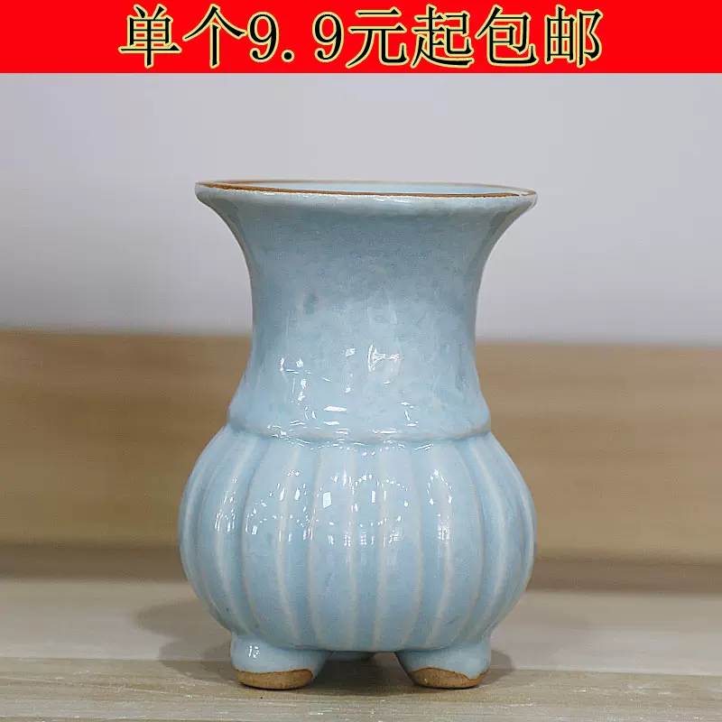 粗陶多肉花盆复古法师窑变老桩小桩造型百搭透气