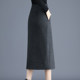 Long Mao Mao Mo Mo Mo Mo Mo Mo Moles Box Skirt 2024 Autumn and Winter new style is thin and versatile skirt split bag hip skirt women's tide
