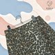 Leopard print skirt for women foreign trade original single autumn and winter high waist sexy short skirt for women rear zipper casual one-step skirt