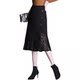 Black fishtail skirt for women 2025 new summer lace skirt A-line high waist drooping mid-length hip wrap skirt
