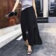 2300 Black Summer Autumn Slim Slim Loose Large size yoga dance net gauze chiffon casual pants children nine -point Haron pants
