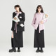 KEIKO Double Zip Adjustable Slit Skirt 25 Spring and Summer New Commuter High Waist Slim Black A-line Long Skirt