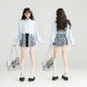 KEIKO [Embroidered Butterfly Yarn] Spliced ​​White Long Sleeve Shirt 25 Spring and Summer French Chic Puff Sleeve Top