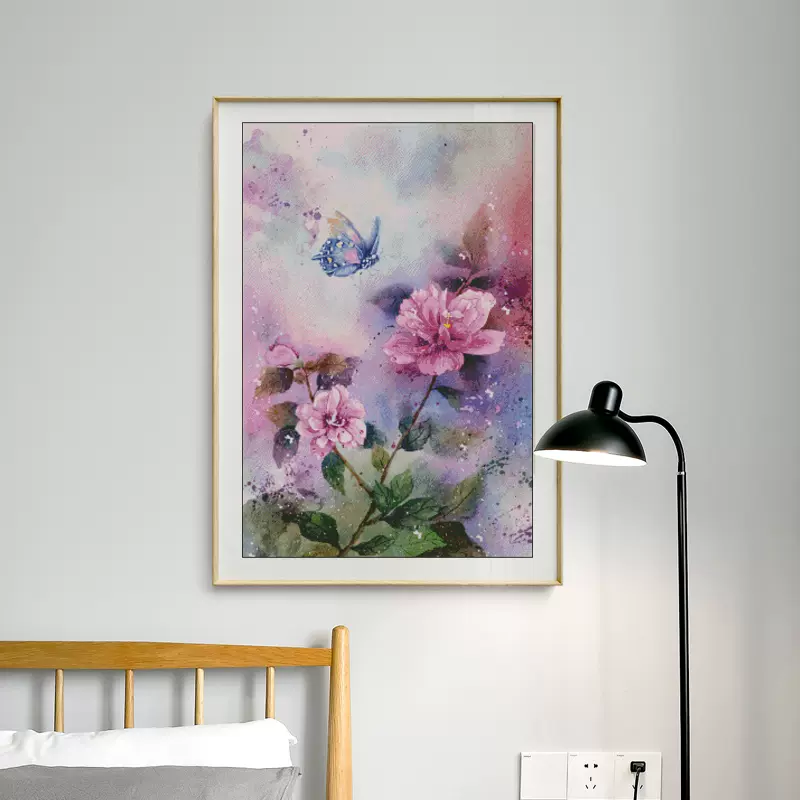 同款穿线器 十二个月花语系列之10月木槿花十字