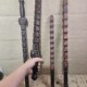 Taoist nine-section whip, peach wood whip, Jiang Taigong's magic weapon, peach wood sword mace, wood carving, devil-reducing blade, carved pendant, ornaments