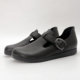 
Cabinet Ya's women's shoes genuine leather Birkenstock shoes flat belt buckle lazy shoes single shoes Velcro soft surface soft sole loafers